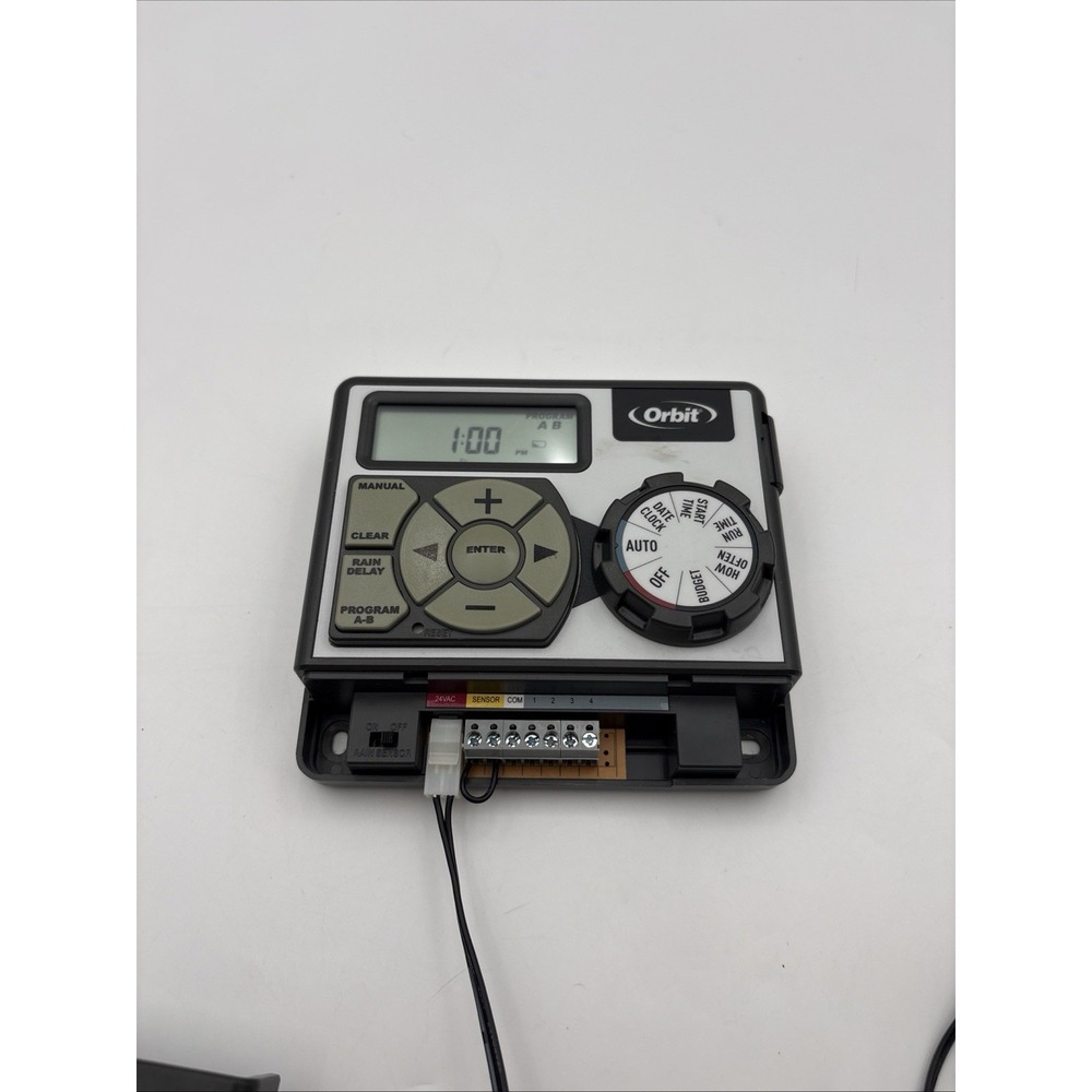 Orbit Easy Dial 4 Station Sprinkler Control Timer Gray Model 28964 Digital